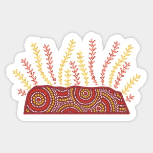 Awesome Aboriginal Dot Art Sticker